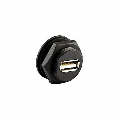 Connector Female Panel USB 2.0 Black