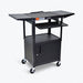 Adjust-Height Steel AV Cart Pullout Keyb