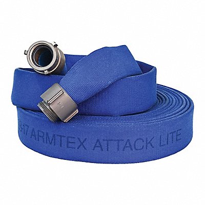 Fire Hose 50 ft Blue Polyester