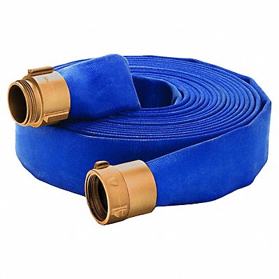 Fire Hose 50 ft Blue Polyester