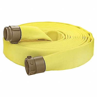 Fire Hose 50 ft Yellow Polyester