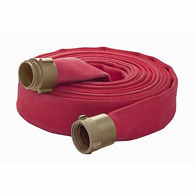 Fire Hose 50 ft Red Polyester