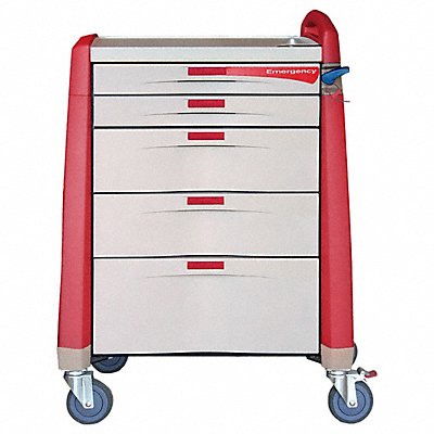 Emergency Cart 250 lb Polymer Assembled