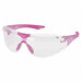 Safety Glasses Pink Wraparound PC U7