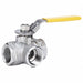 SS Ball Valve 3-Way FNPT x FNPT 1 in