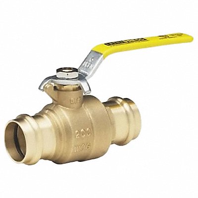Ball Valve Brass 2-Piece 2in 200 psi