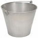 Bucket Stainless Steel Silver Open Head