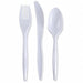 Disp Cutlery Set WH Med Weight PK250