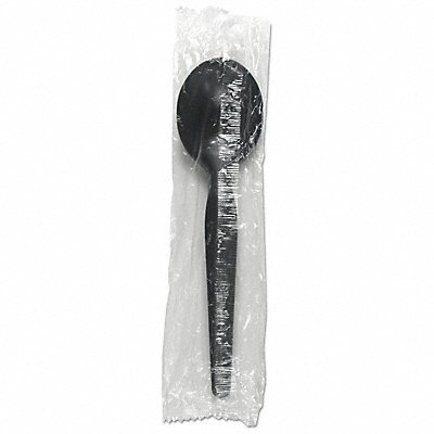 Disp Soup Spoon Black Heavy PK1000