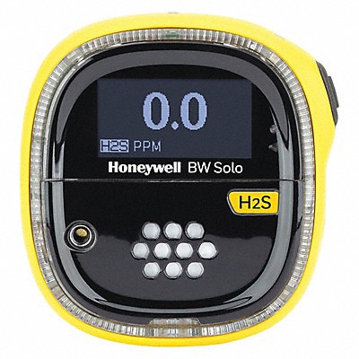 Single Gas Detector Black/Yellow 2-5/8 H