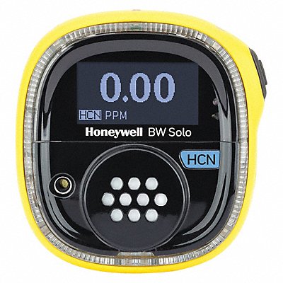 Single Gas Detector Black/Yellow 2-5/8 H