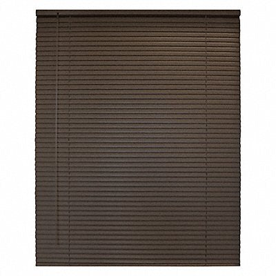 Aluminum Cordless Mini Blind Brown