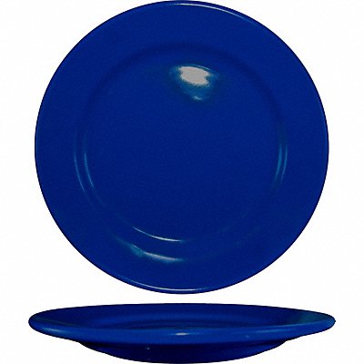 Wide Rim Plate 9 Dia Cobalt Blue PK24