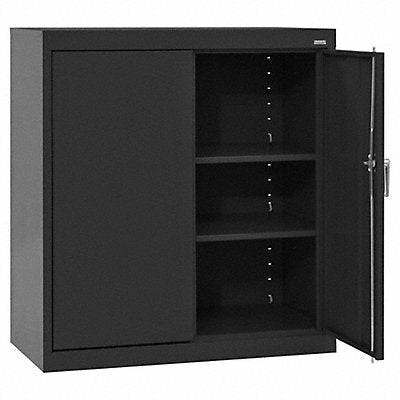 Shelving Cabinet Black Cap. 180 lb Keyed