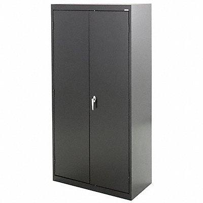 Storage Cabinet 72 x36 x24 Black 4Shlv