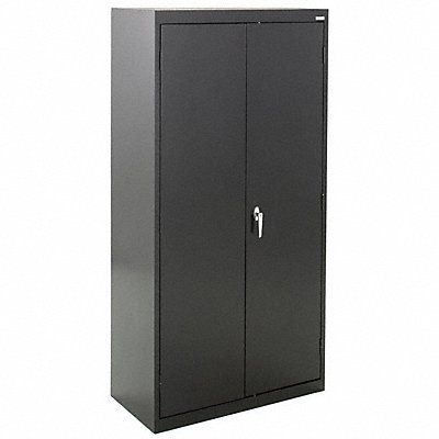 Storage Cabinet 72 x36 x18 Black 4Shlv