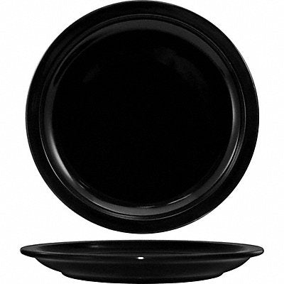 Narrow Rim Plate 9 Dia Black PK24