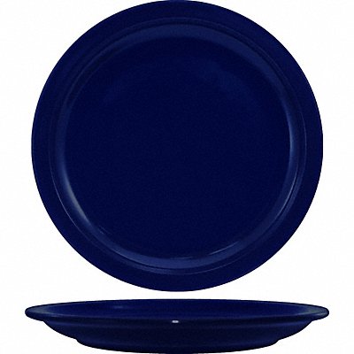 Narrow Rim Plate 9 Dia Cobalt Blue PK24