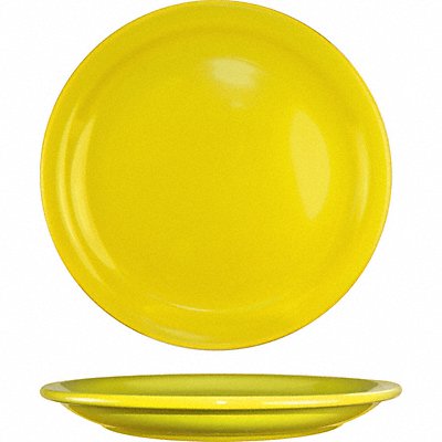 Narrow Rim Plate 9 Dia Yellow PK24