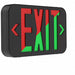 LED Lighted Exit Sign Blk Plastic 7-1/5 