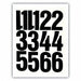 Press-On Numbers Vinyl 4 Black PK23