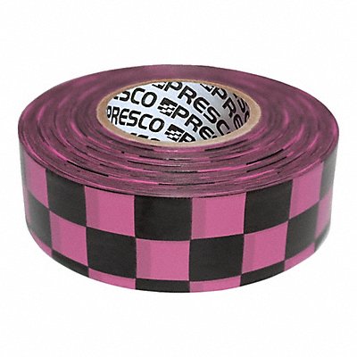 Flagging Tape Pnk Glo/Blk 150ft 1-3/16In