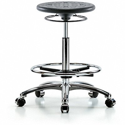 Cleanroom Polyurethane Stool Black