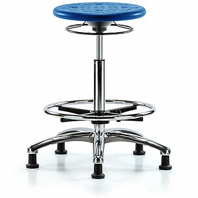 Cleanroom Polyurethane Stool Blue