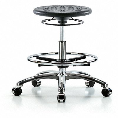 Cleanroom Polyurethane Stool Black