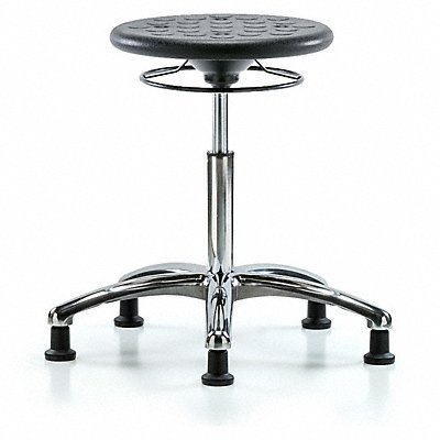 Cleanroom Polyurethane Stool. Black