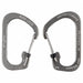 Locking Carabiner Clip Silver 1-3/32 in.