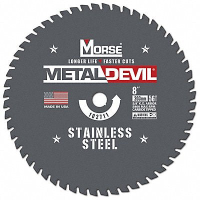 Circular Saw Blade 8 in Blade 56 Teeth