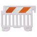 H6509 Crowd/Traffic Control Barricade White