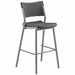 Cafe Height Stool 42 H 17 W Charcoal