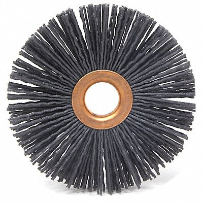 Wheel Brush 4 dia Abrasive Nylon