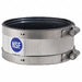 Couplings 2Clamps Silver For Pipe1.5 2 