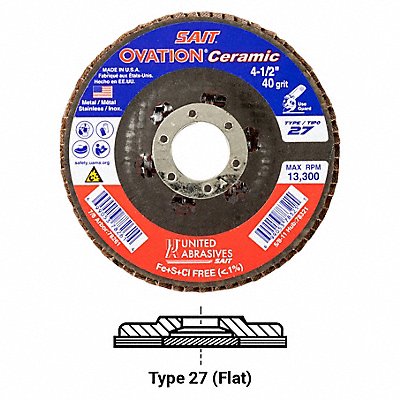 Flap Disc 60 Grit 5/8-11 in Ovation