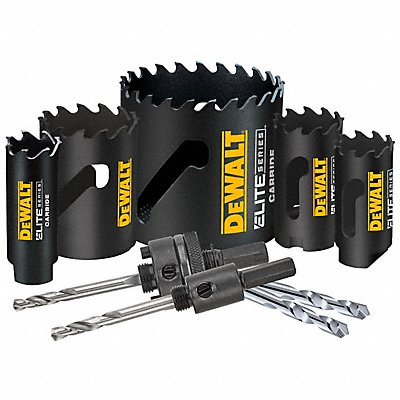 Hole Saw Kit Cutting 1 7/8 D 9 pieces