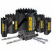 Hole Saw Kit Cutting 1 7/8 D 9 pieces