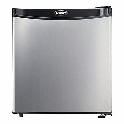 Compact Fridge 1.6 cu ft Silver Mini