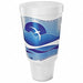 Disp Hot/Cold Cup 44 oz White/Blue PK300