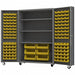 Heavy Duty Mobile Bin Cabinet Yellow