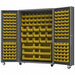 Heavy Duty Mobile Bin Cabinet Yellow