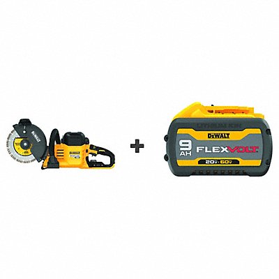 Concrete Saw 9 60V Bonus Battery