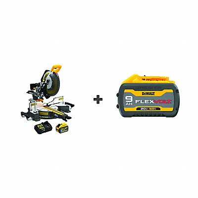 Cordless Miter Saw 12  BONUS BATTERY