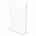 Sign Holder Double-Sided 8.5x11 Clear