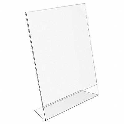 Desk Sign Holder Slanted 8.5X11 Clear