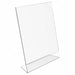 Desk Sign Holder Slanted 8.5X11 Clear