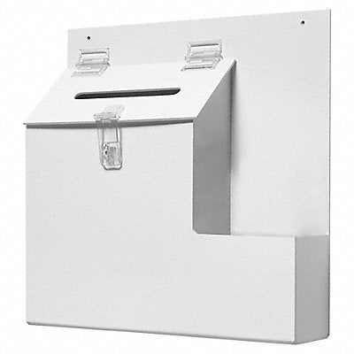 Suggestion Box Locking Top White