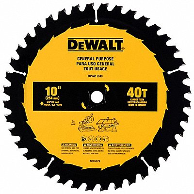 Circular Saw Blades 10 in 40 Teeth